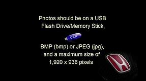 How to Upload a Picture/Wallpaper To Your Honda Dash