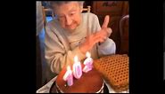 HILARIOUS Grandma Blows Out Dentures Whilst Trying To Blow Out Candles On Birthday Cake!
