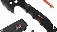 Camping Axe, Survival Hatchet with Sheath, Multitool Axe, Camping Gear Must Haves for Outdoor Activities, Woods Split and Everyday Tasks…