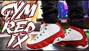 AIR JORDAN 9 "GYM RED" REVIEW AND ON FOOT !!!