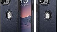 for iPhone 14 Pro Max Case Vegan Leather Slim Luxury Elegant Vintage Phone Cover 2022 6.7 Inch (Blue)