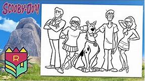 Coloring Scooby Doo - Fred, Velma, Scooby-Doo, Shaggy and Daphne Coloring Book & Pages