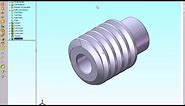 SolidWorks Tutorial: How to Draw a Worm Gear