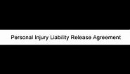 Personal Injury Liability Release Agreement