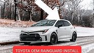 Installing Toyota OEM rain guards on GR Corolla/Corolla Hatchback | GR Corolla Mod #1