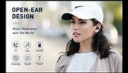 HILEO Open Ear Clip Wireless Bluetooth 5.3 Sports Headphones with Built-in Microphone
