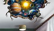 3D galaxy planet wall decal