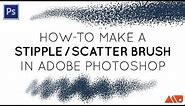 How to Make a Stipple / Scatter Brush in Photoshop Tutorial