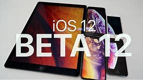 iOS 12 Beta 12 - Whats new?