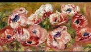 Still-life paintings of Flowers by Pierre-Auguste Renoir (French, 1841-1919)