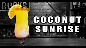 Coconut Sunrise | Malibu Rum Cocktail | Booze On The Rocks