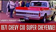 The Year Chevy C10 Truck Became The CHEVY CHEYENNE! 1971 Chevrolet C10 Super Cheyenne Pickup Truck!