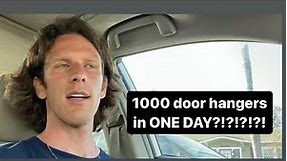 Passing Out 1000 Door Hangers in One Day | Marketing Strategy for Window Cleaning Businesses
