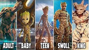 Groot's Evolution in the MCU (2014-2023) Guardians of the Galaxy