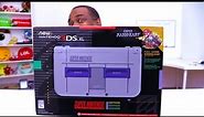 HOT NEW Nintendo 3DS XL SNES Edition UNBOXING!
