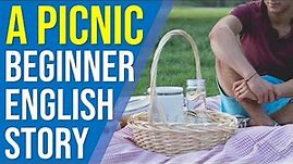 A Picnic (1/2) | Simple English Story for Beginner Adult ESL Learners with Audio and Text