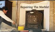 How We Restored Our 19th Century Marble Fireplace!