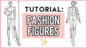How to draw : Fashion Figures For beginners! ✧。°₊·ˈ∗♡∗