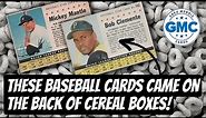 These baseball cards came on the back of cereal boxes! | Card Histories