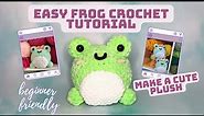 easy crochet frog tutorial / beginner amigurumi