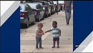 These toddlers' heartwarming reaction to spotting each other on the street will make your day