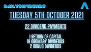 22 Dividend Payments (again) - IMB, SUNS, BRSA, PPL, PNNT, PFLT, KO, TRI, IBM, HBAN, GPC +11 more!