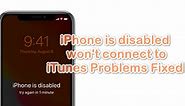 iPhone is Disabled and Won't Connect to iTunes Solved - SoftwareDive.com
