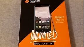 LG Style 2 Unboxing {Boost Mobile}