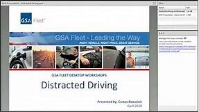GSA Fleet Desktop Workshop: Distracted Driving