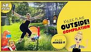 Kylee Plays Outside | Fun Outdoor Play Video for Kids