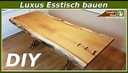 DIY Luxus Tisch selber bauen | Anleitung | XXL Massivholz Esstisch | Franks Shed