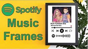 Personalised SPOTIFY MUSIC GLASS FRAME. step by step tutorial | editing | printing | framing