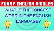 Funny English #riddles with Answers