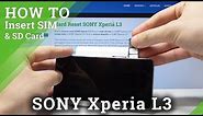SONY Xperia L3 HOW TO INSERT SIM AND SD CARD