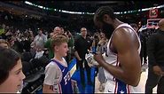 James Harden signs & gifts his shoes to a young fan 🙌 | NBA on ESPN