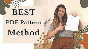 How to Print PDF Sewing Patterns - Beginners Guide to Print, Assemble, and Cut Out Your PDF Pattern