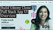Udemy Clone Full Stack App development Overview #03