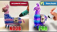 NOOB vs PRO 3D Pen Llama from Fortnite Battle Royale