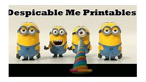 Free Printables and Activities from the Animated Movie Despicable Me