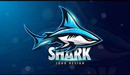 Illustrator Tutorials | Shark Logo Design Process