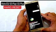 Moto E5/E5 Play/E5 Plus Hard Reset |Pattern Unlock |Factory Reset