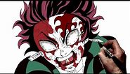 How To Draw Tanjiro (Never Give Up) | Step By Step | Demon Slayer