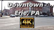 【4K】Downtown Erie Pennsylvania - Day Walk - 60fps