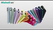 Hishell Real Liquid Silicone Case with Real Microfiber Shockproof Mobile Phone Case 72 Colors