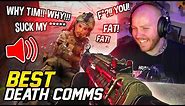 WARZONE DEATH COMM COMPILATION! (RAGE/FUNNIEST MOMENTS)