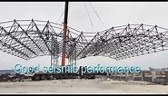 Space frame roof structure