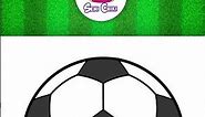 How To Draw Sports Ball | Menggambar Dan Mewarnai Sepak Bola Dengan Cara Yang Mudah #shorts
