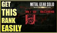 METAL GEAR SOLID 2 MASTER COLLECTION BIG BOSS RANK/TROPHY GUIDE