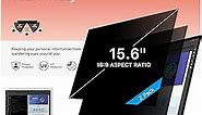 MOBDIK [2 Pack] 15.6 Inch Laptop Privacy Screen for 16:9 Aspect Ratio, Anti Glare & Blue Light Filter Protector, 15.6 in Removable Security Shield