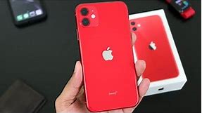 iPhone 11 unboxing and initial review!!(Product RED)